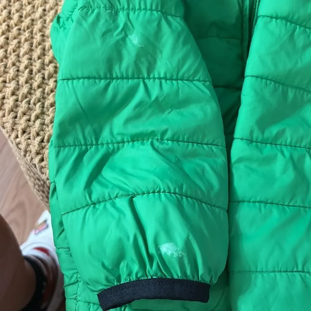 GAP Green Baby Puffer Jacket with Hood Size 4 years See Photos 2 spots